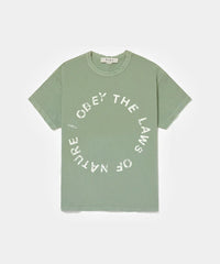 I Obey Fitted Tee - Light olive