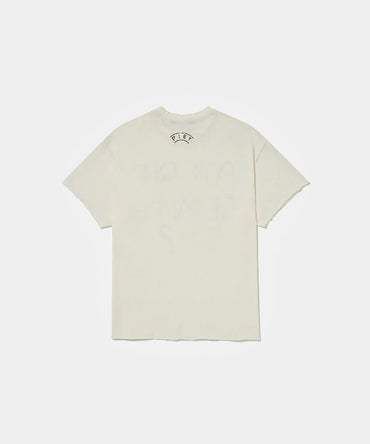 Por que sempre eu? Raw Edge T-shirt Bone White