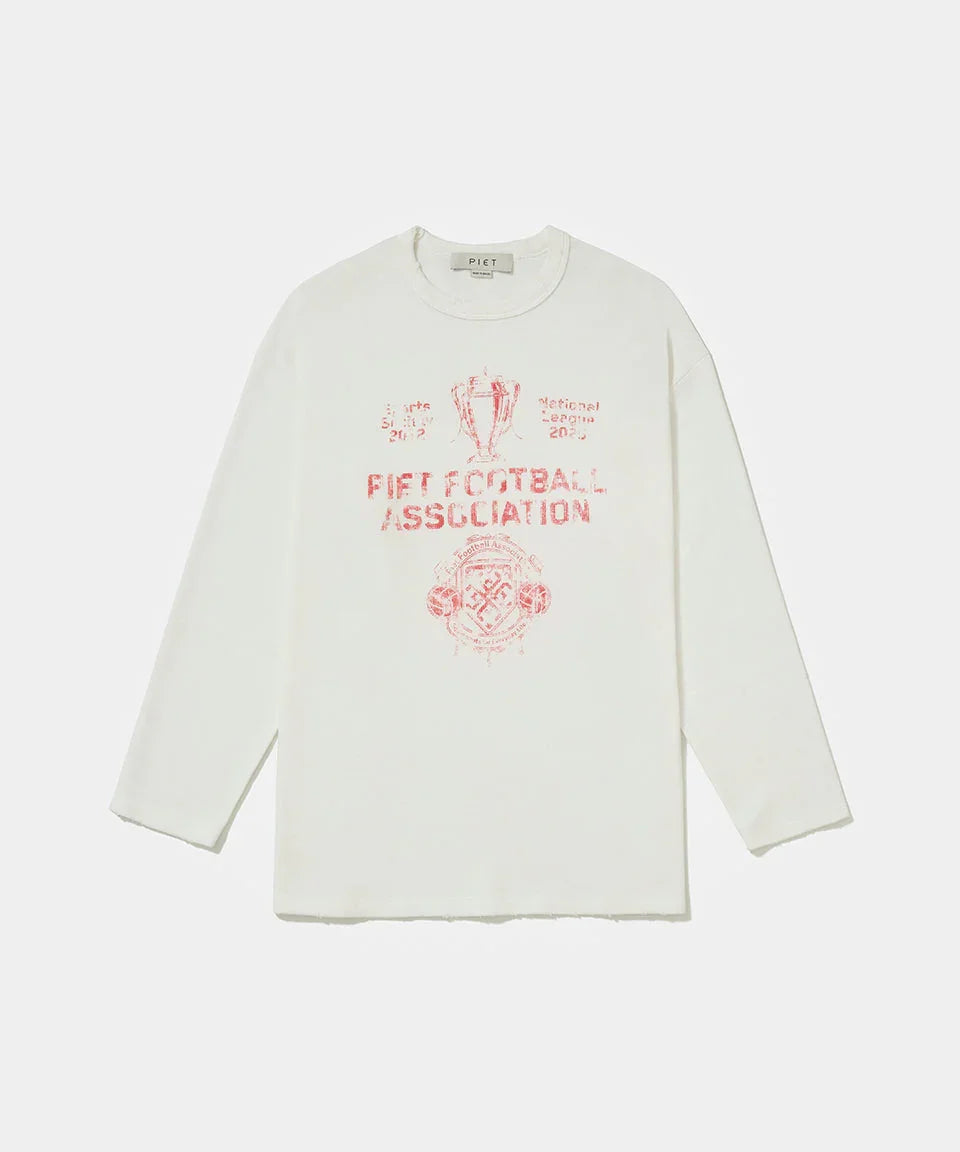 Football Association Long Sleeve T-shirt Bone White