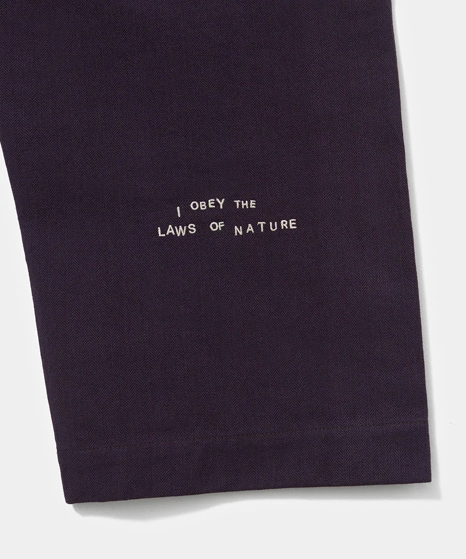 Selvedge Denim Pants - Purple - Four Street