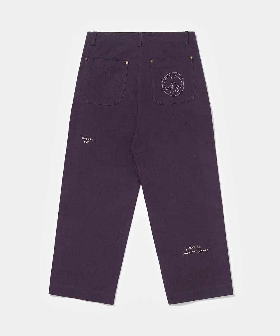 Selvedge Denim Pants - Purple - Four Street