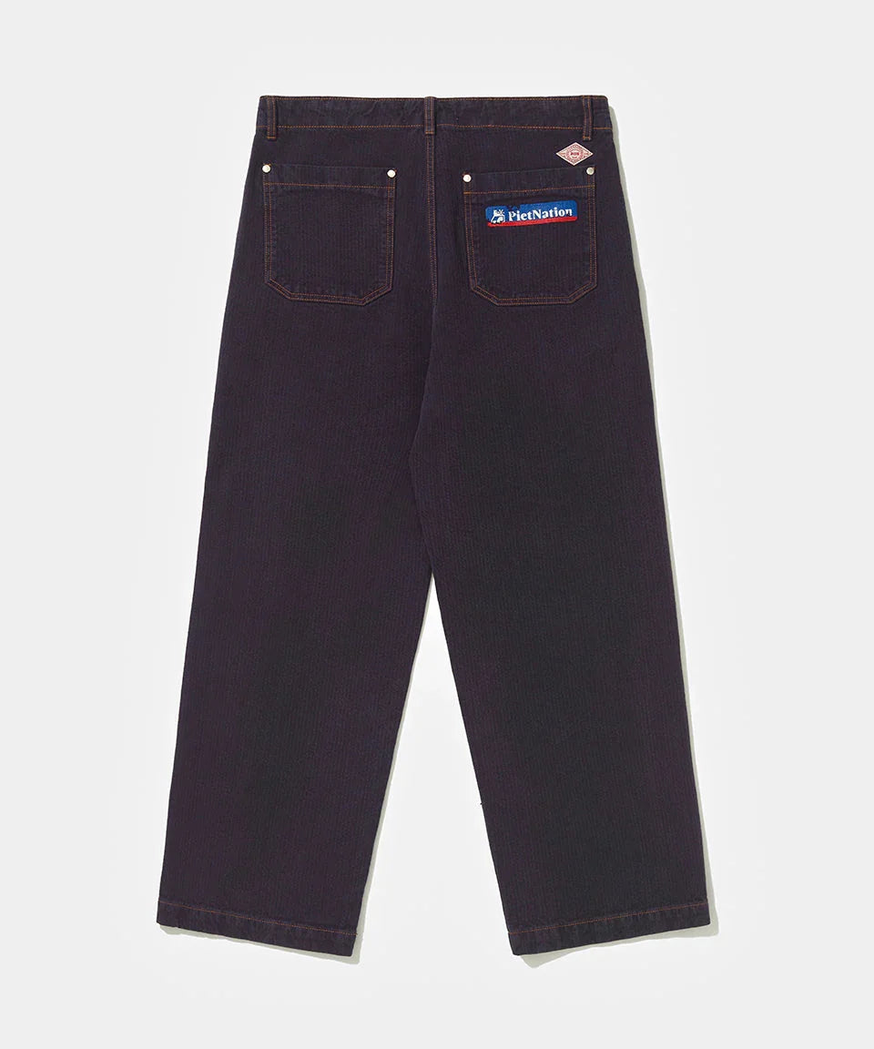 PIET Nation Selvedge Denim Pants Purple - Four Street