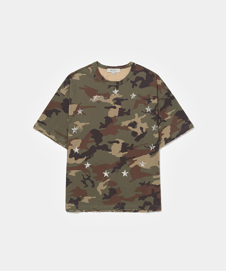 Camiseta PIET Camo Relaxed