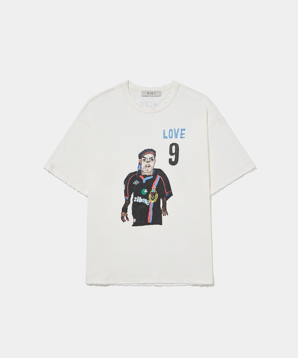 Illustrated T-shirt Bone White