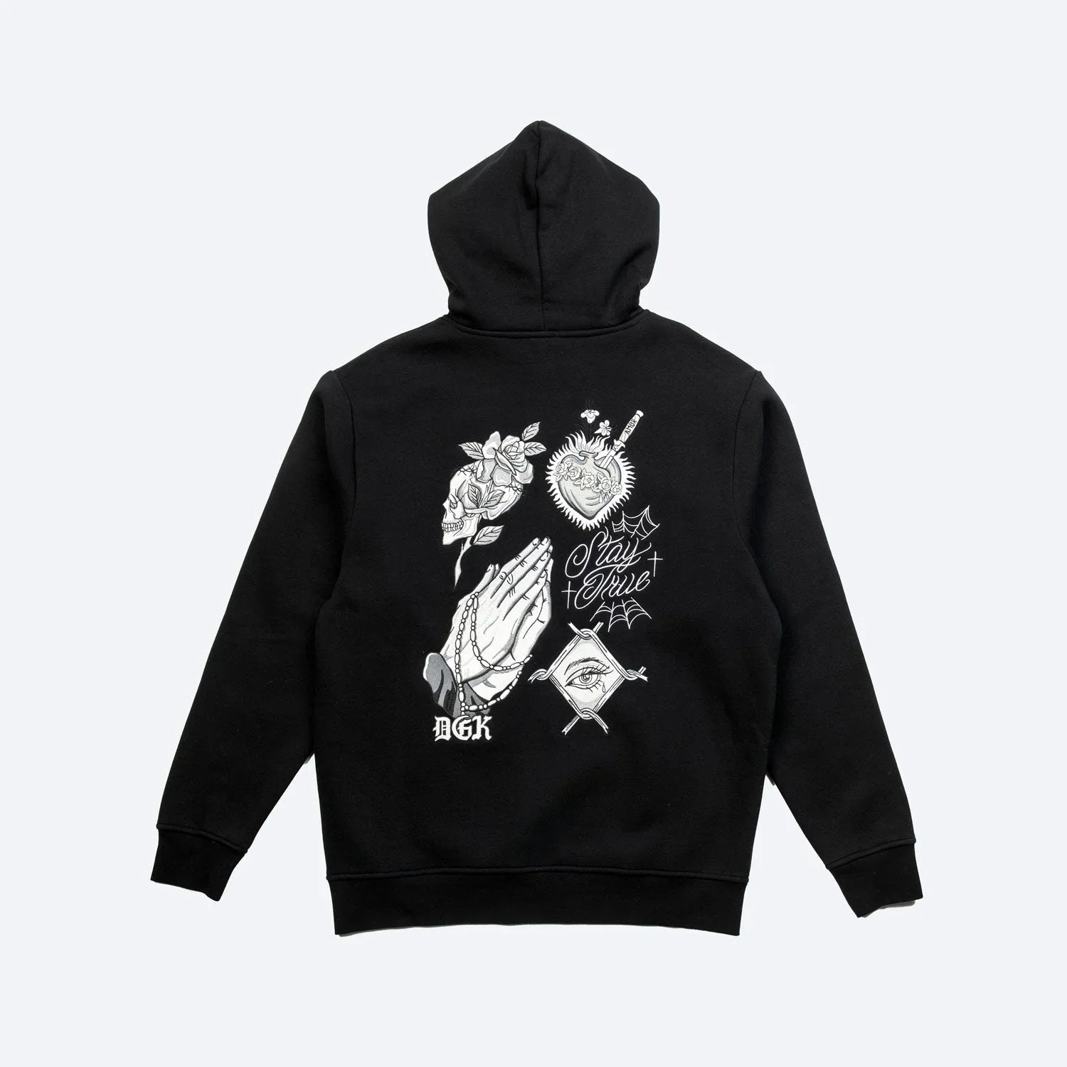 Inked Embroidered Hooded Fleece - Four Street