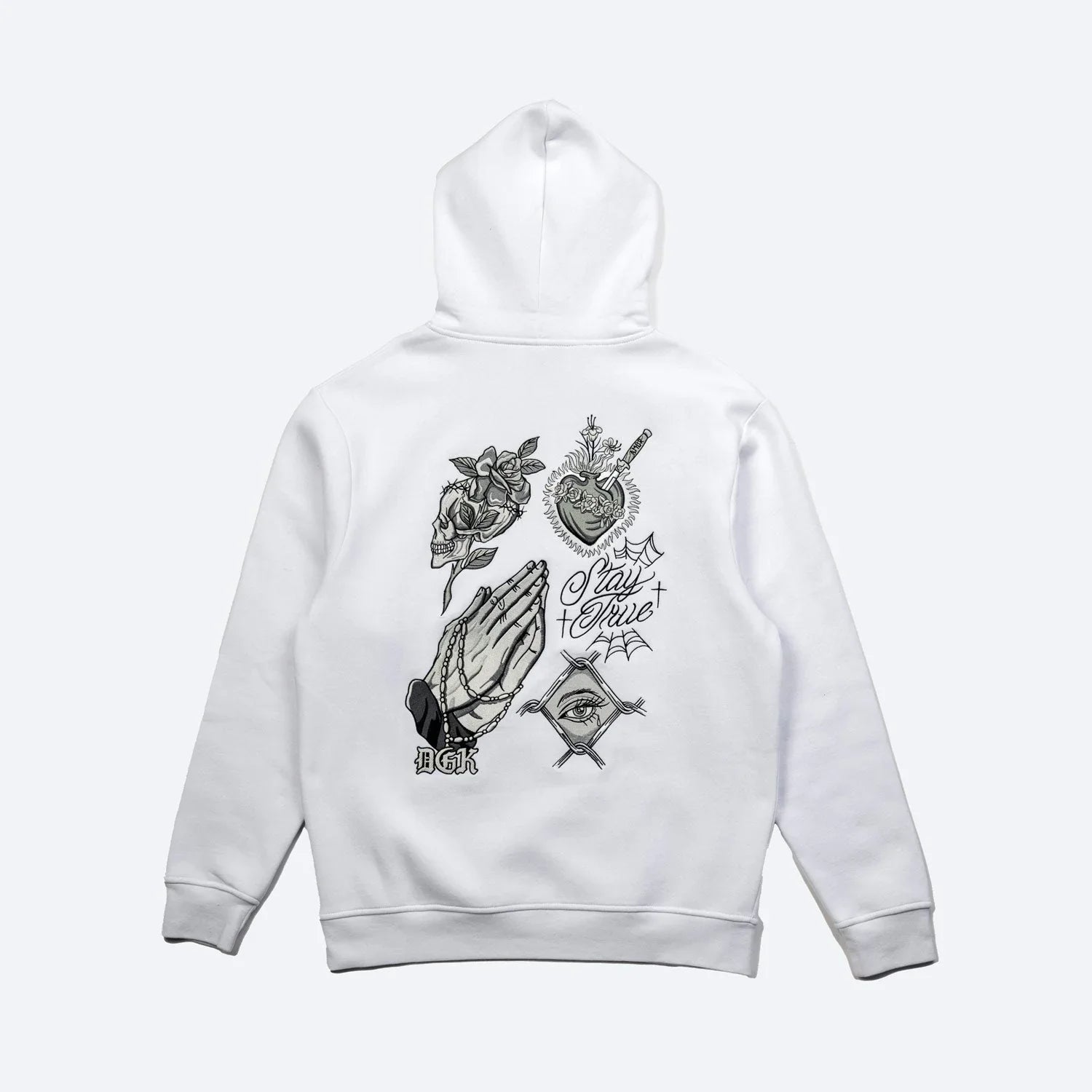 Inked Embroidered Hooded Fleece - Four Street