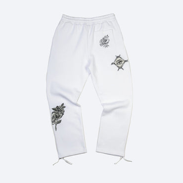 Inked Embroidered Fleece Pants