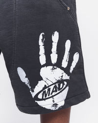 BERMUDA MOLETINHO DOUBLE HAND PRETO