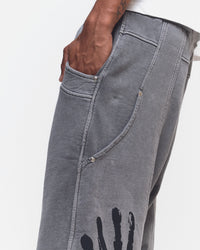 BERMUDA MOLETINHO DOUBLE HAND CINZA