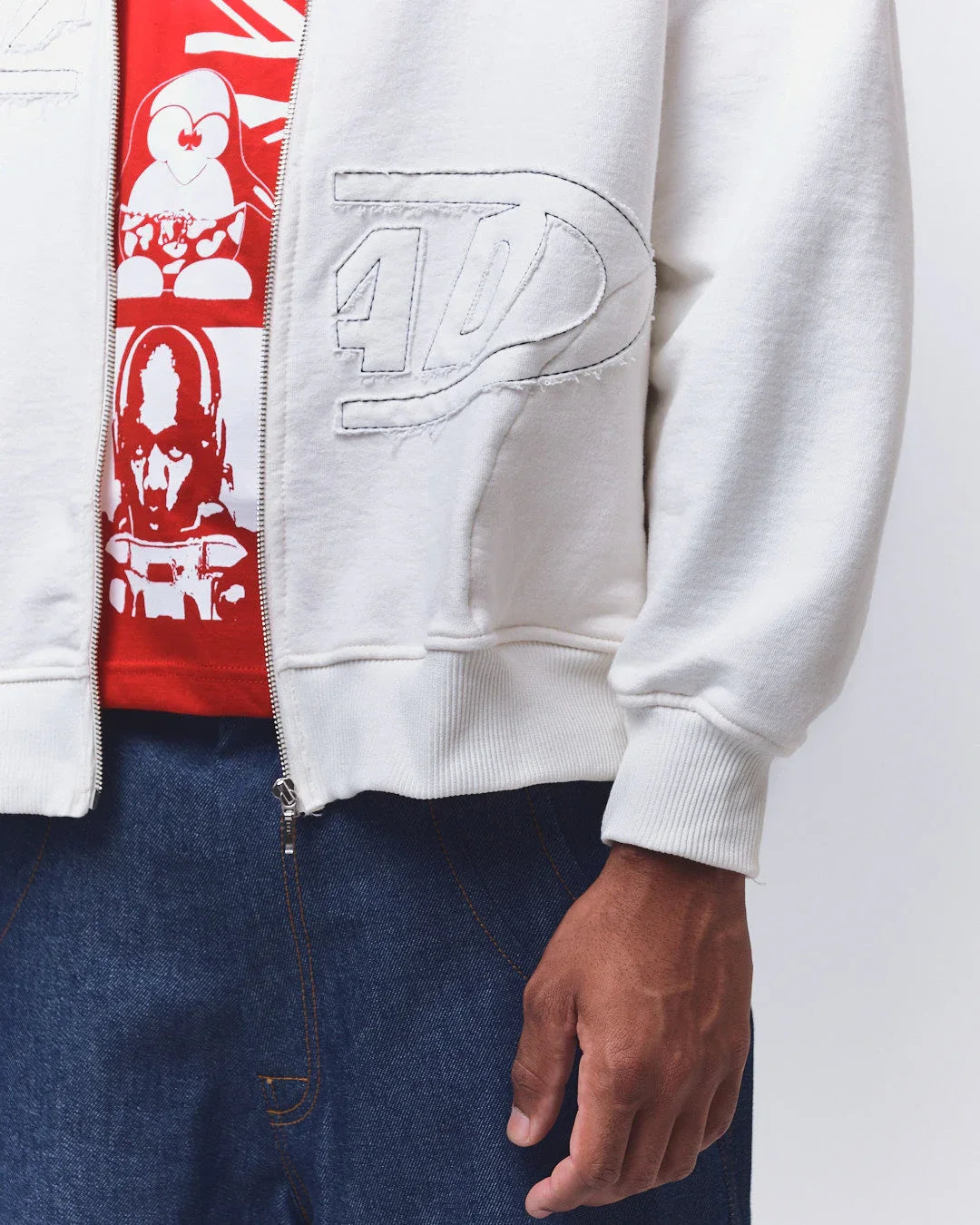 MOLETOM PORTAL 3D OFF WHITE - Four Street