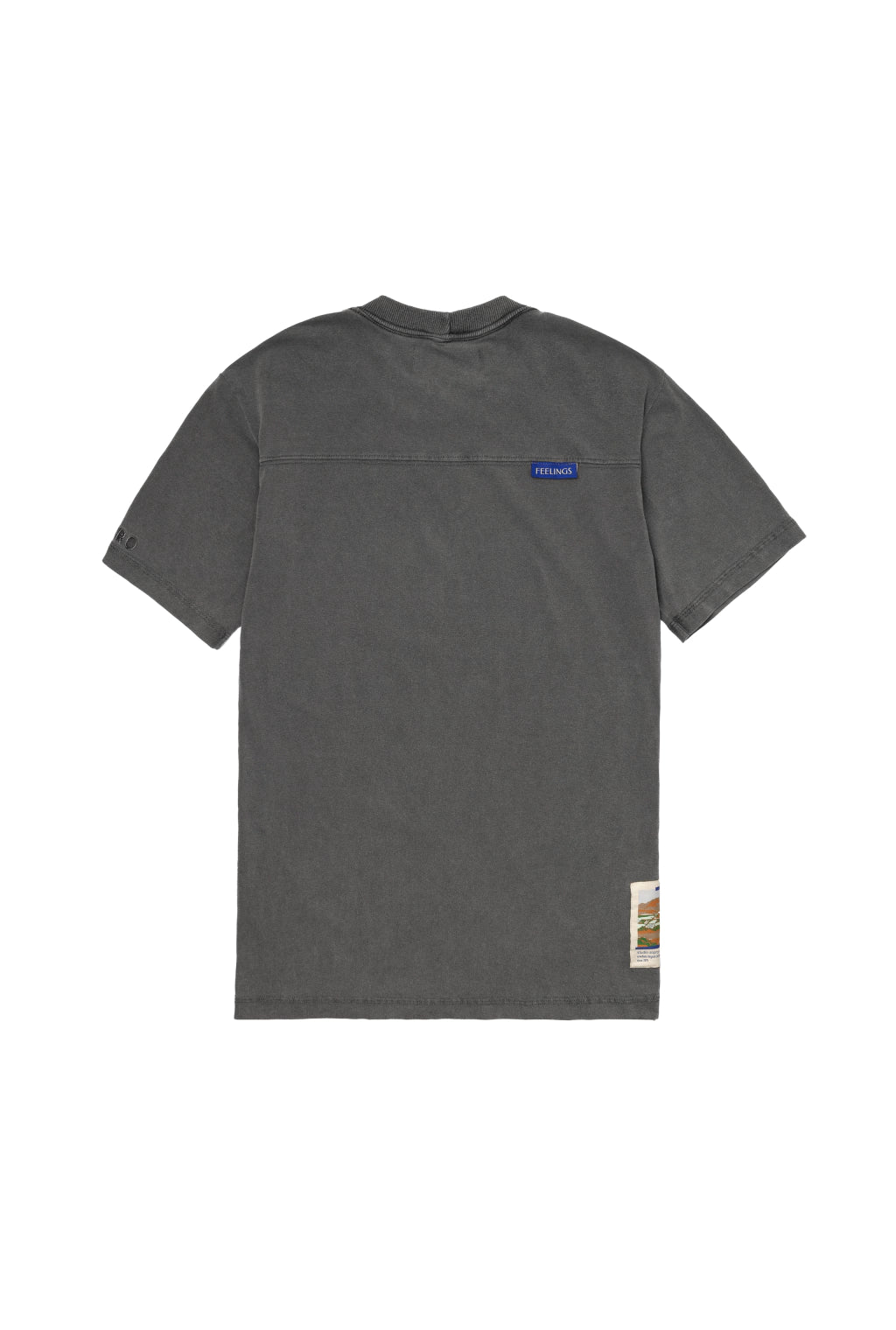 Camiseta Slim Cinza Estonado