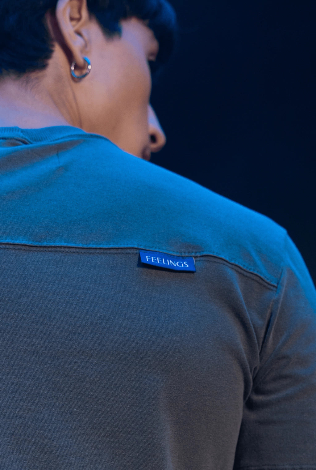 Camiseta Slim Cinza Estonado