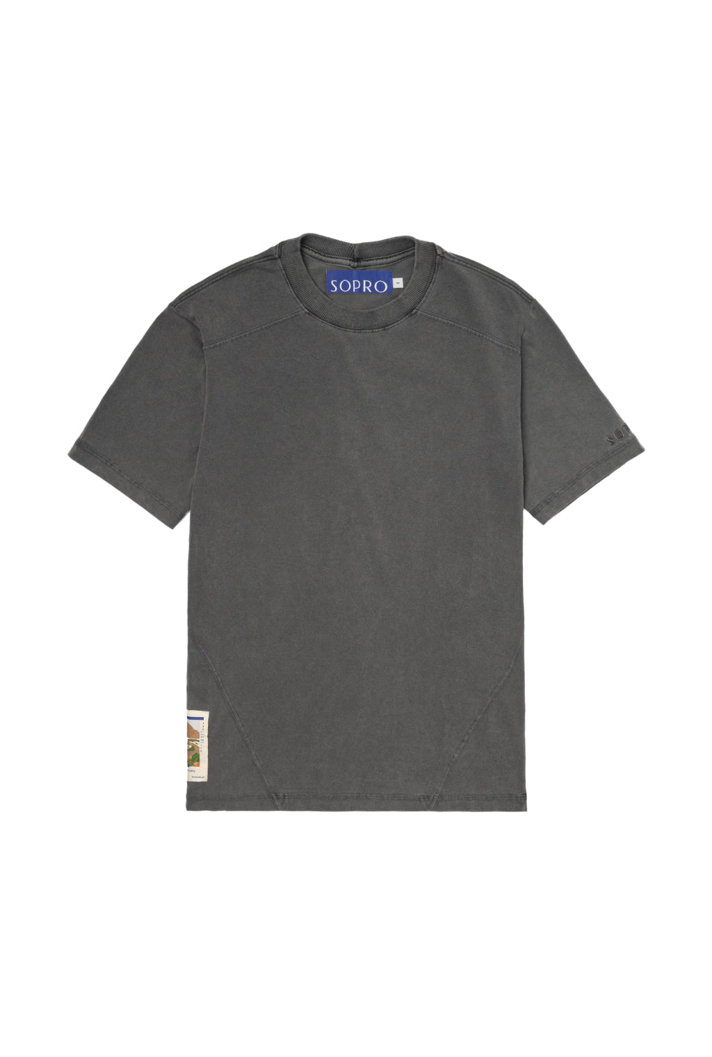 Camiseta Slim Cinza Estonado