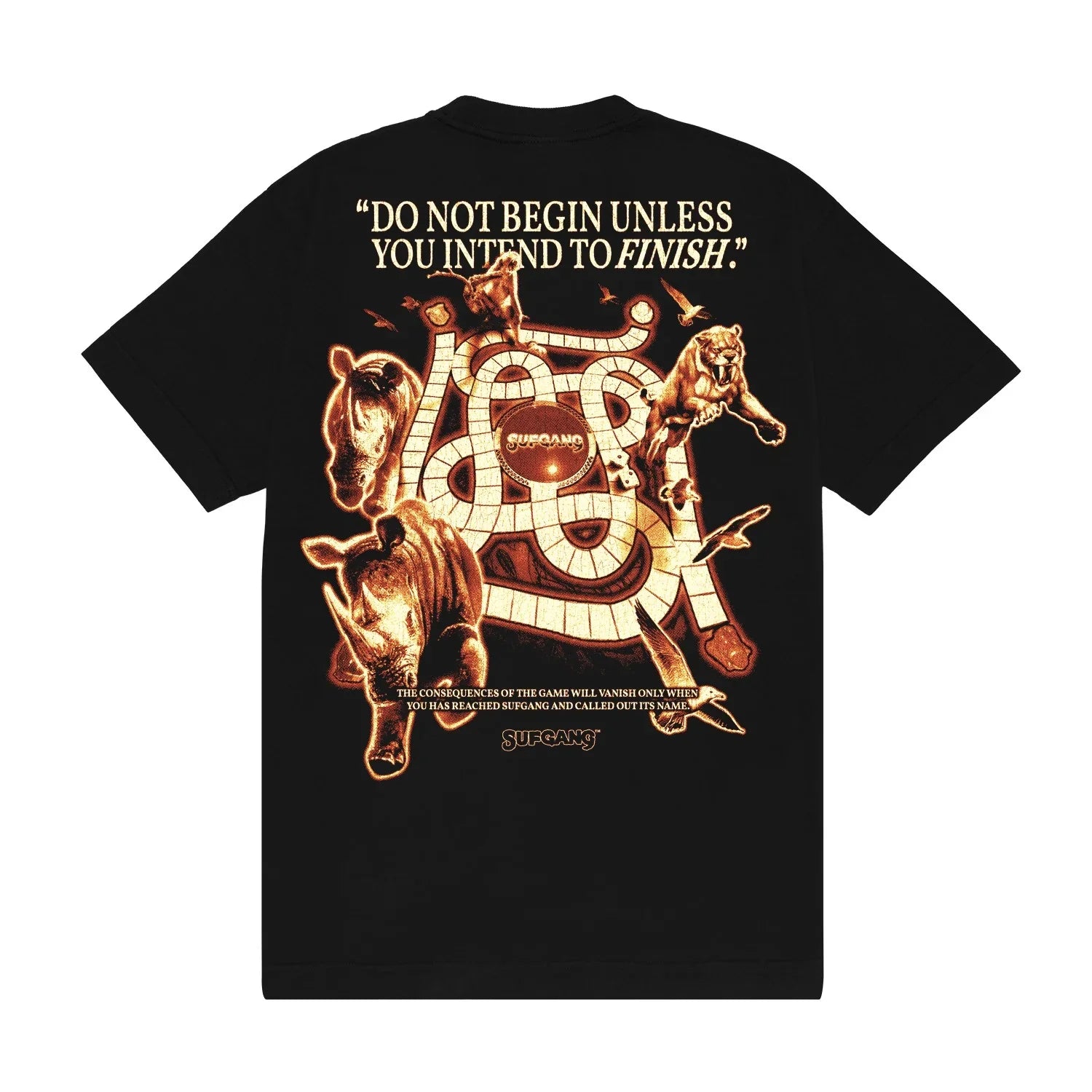 TEE SUFMANJI BLACK - Four Street