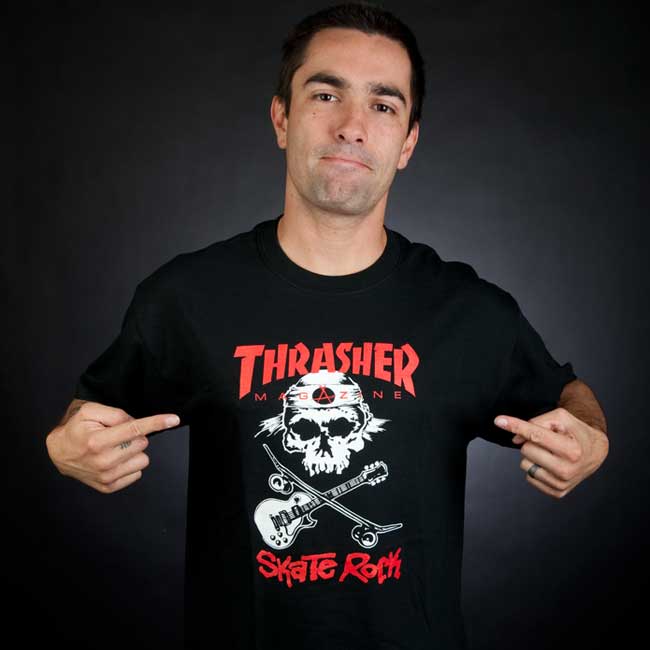 SKATE ROCK - TSHIRT - BLACK