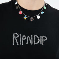OG RIPNDIP Cropped Rhinestone Tank (Black) - Camiseta